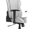 GAMINGSTOL PRINCE - vit/grå, Modern, textil/plast (67/126/67cm) - Dxracer