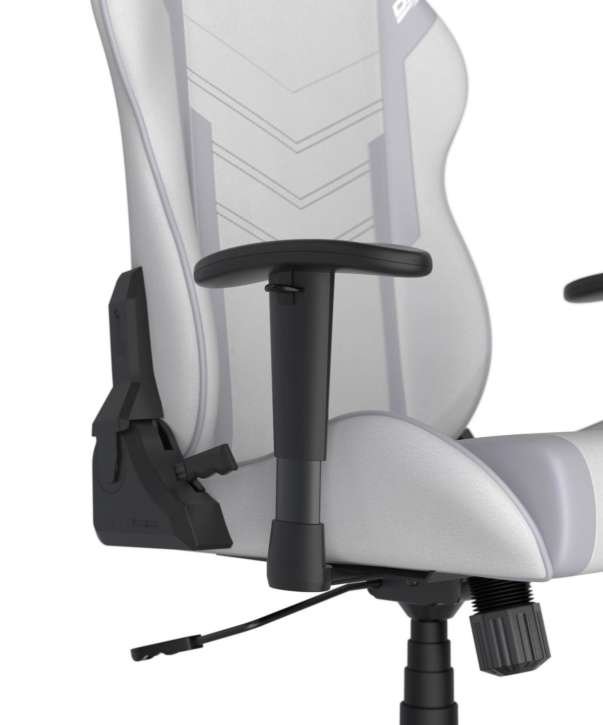 Drehstuhl Prince Grau/Weiß - Schwarz/Weiß, MODERN, Kunststoff/Textil (67/126/67cm) - Dxracer