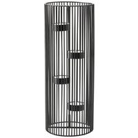 Kerzenhalter Thea in Schwarz - Schwarz, Basics, Metall (11/30cm) - Modern Living