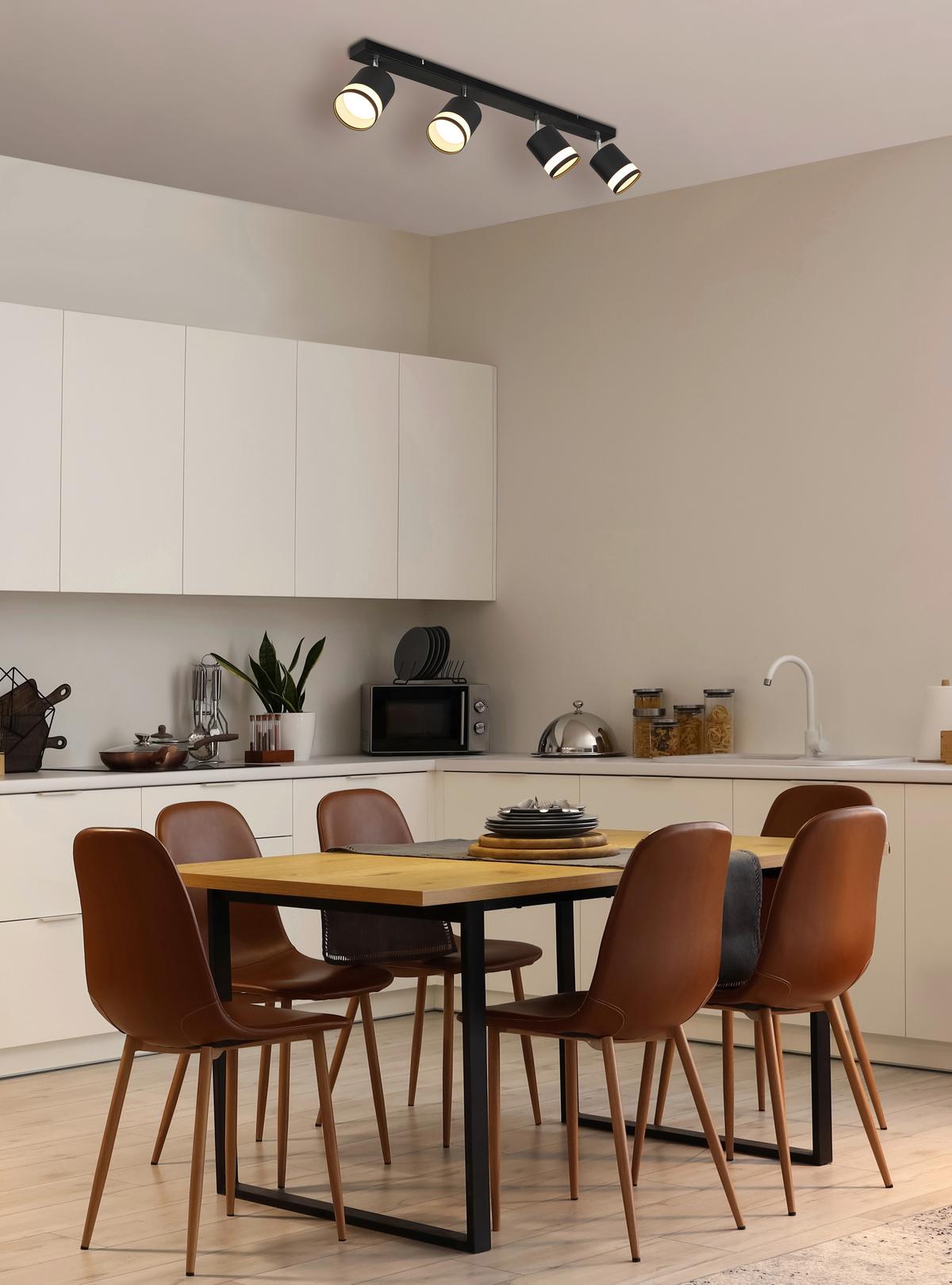 Reflektor Lucero - bijela/crna, Design, metal/plastika (80/8,2/18,5cm) - Globo