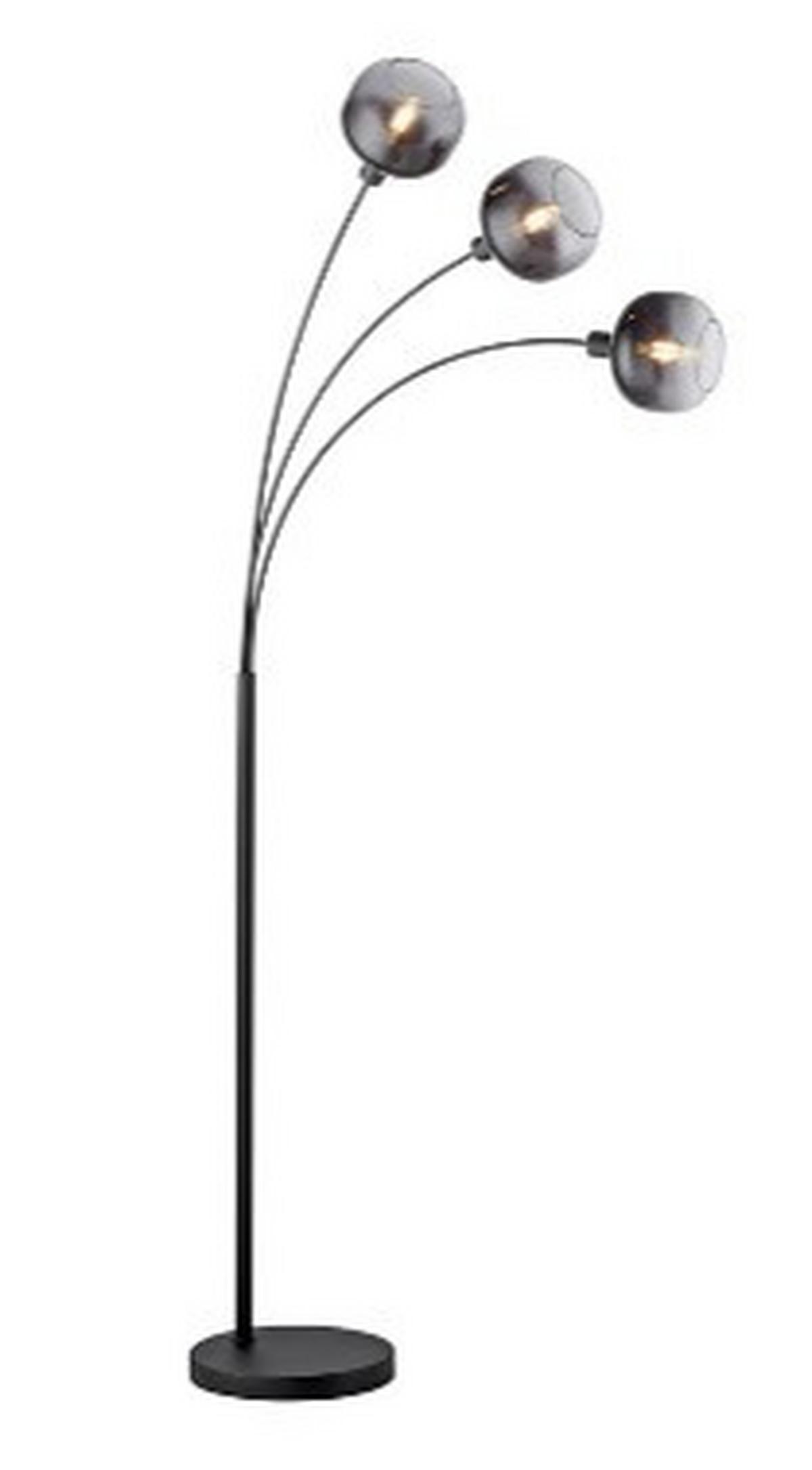 Stoječa Svetilka Gitti - črna, Moderno, kamen/kovina (63/160cm) - Mömax