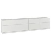 KOMODA NISKA BERN - biały, Design, materiał drewnopochodny (225/52,5/40cm) - MID.YOU