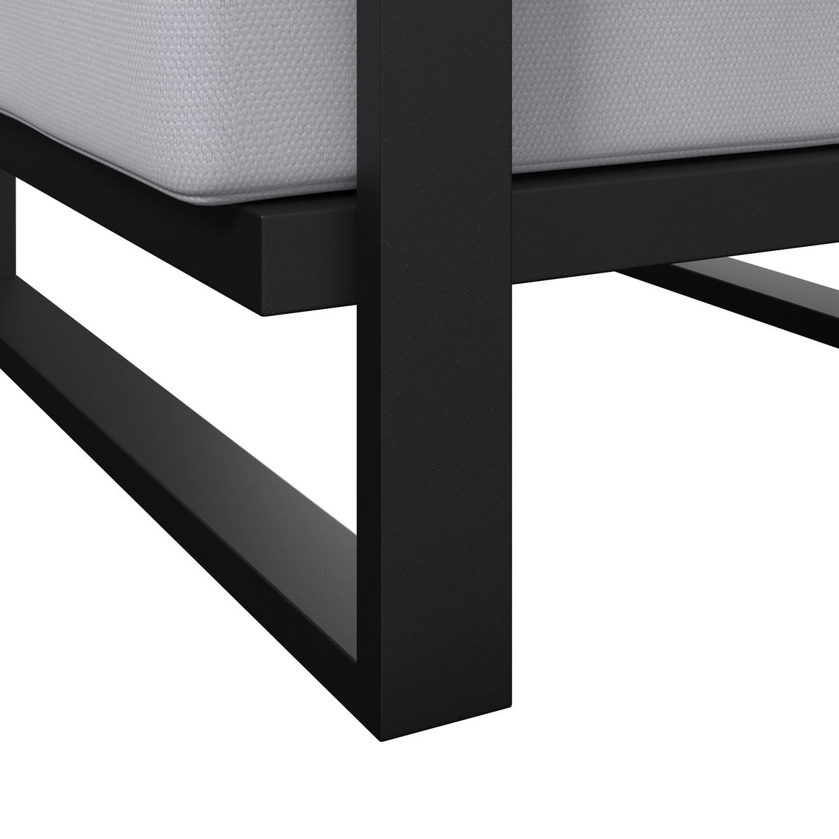 Lounge Garnitura Fabrizia, Siva, 4-Delno - siva, Moderno, kovina/tekstil - Bessagi Garden