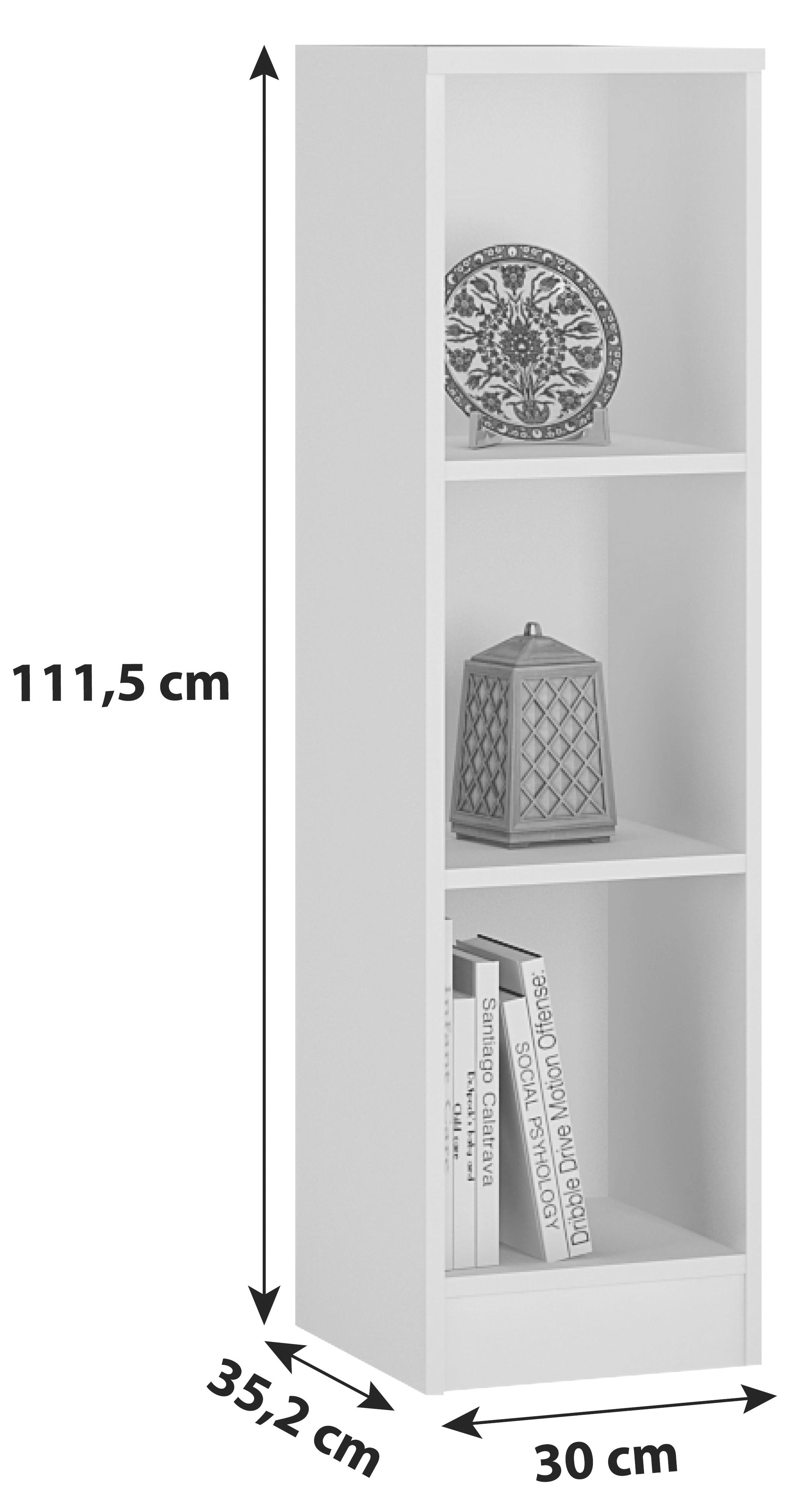 REGAŁ 4-YOU YUR05 - biały, Modern, drewno (30/111,5/35,2cm)