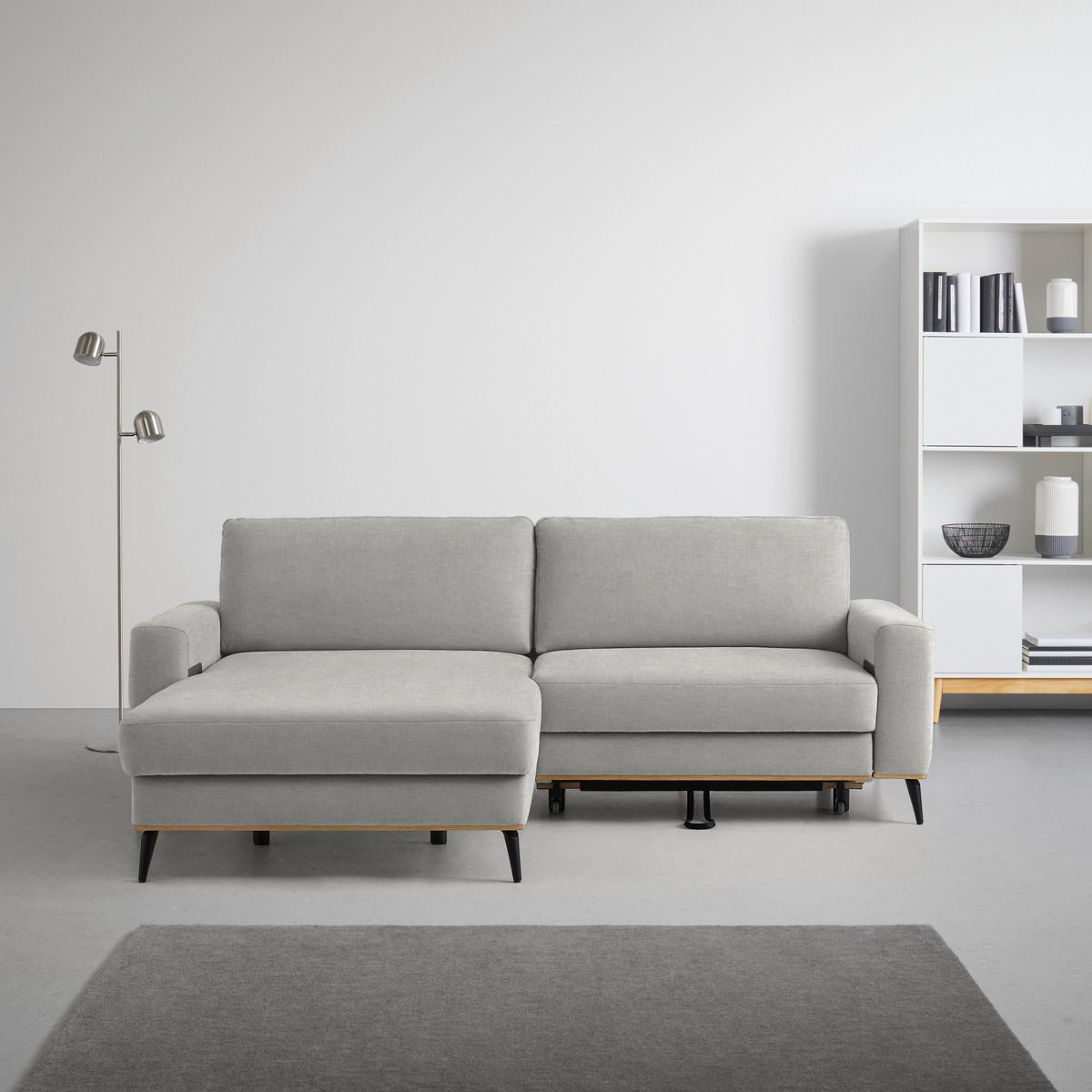 Wohnlandschaft Romeo Beige - Beige/Schwarz, KONVENTIONELL, Holz/Textil (167/87/234cm) - Zandiara