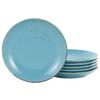 Set Krožnikov Blue, 6-Delni - svetlo modra, Trend, keramika (27cm) - Creatable