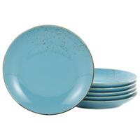 Set Krožnikov Blue, 6-Delni - svetlo modra, Trend, keramika (27cm) - Creatable