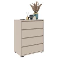 KOMODA LINE - antracytowy/kaszmir, Design, materiał drewnopochodny/tworzywo sztuczne (80/103/48cm) - Carryhome
