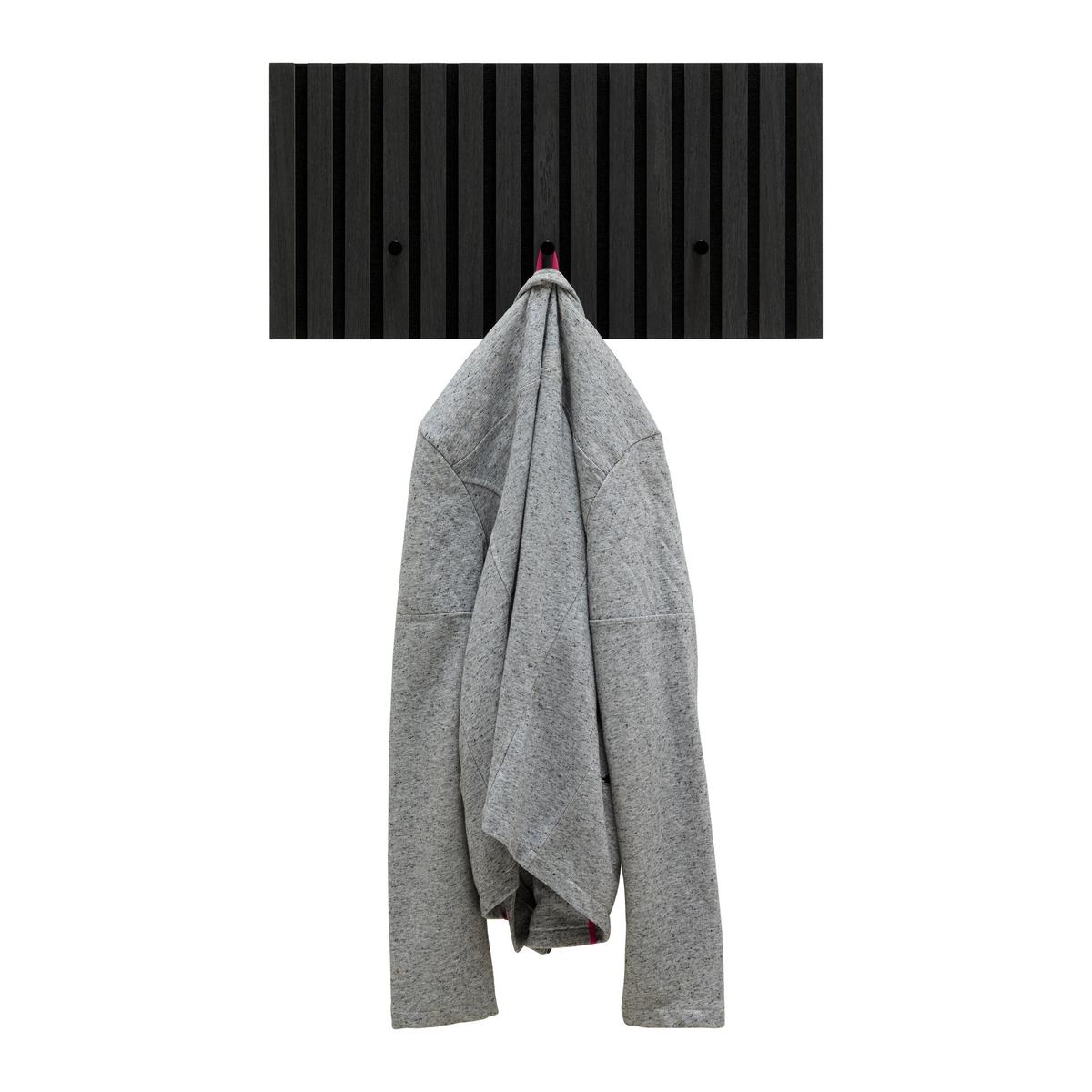 Garderobenleiste Grace Grau - Grau, MODERN, Holzwerkstoff/Textil (60/30/7,5cm) - Mömax