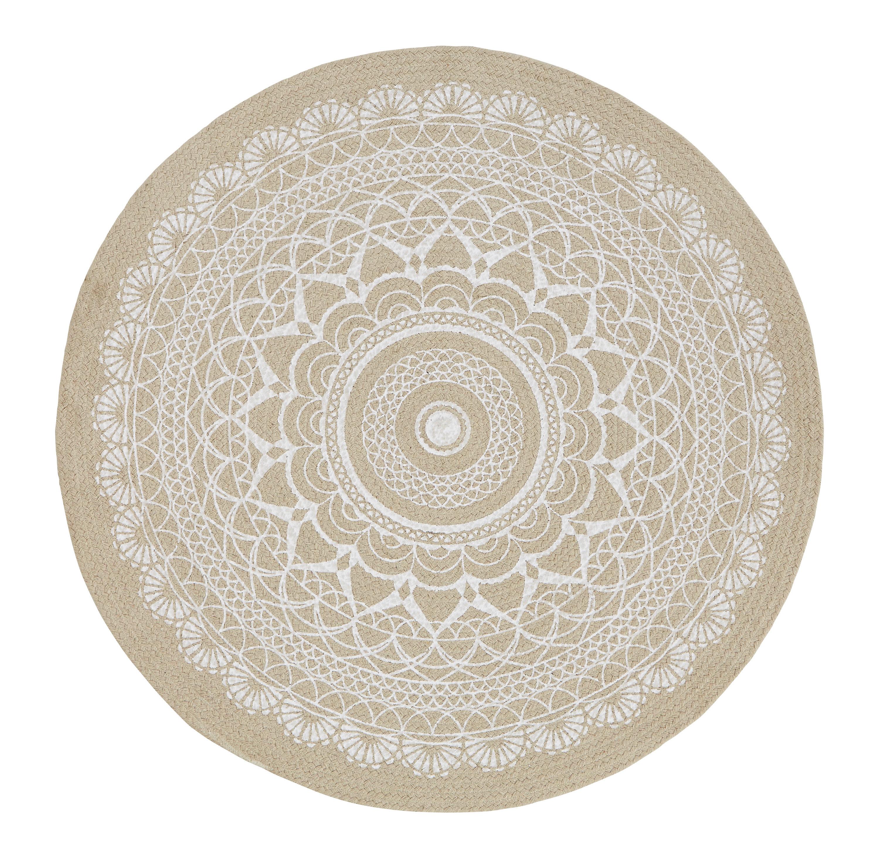 Flachwebeteppich Mila in Hellbraun ca.100cm - Hellbraun (100cm) - Modern Living