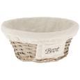 Brotkorb Bretange in Natur - Naturfarben, ROMANTIK / LANDHAUS, Weitere Naturmaterialien (24/10cm)