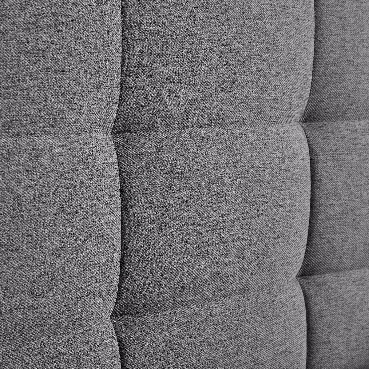 Pat tip boxspring MARSELIE cca 200X220 gri cu topper - gri, Modern, lemn/textil (200/220cm) - Bessagi Home