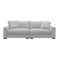 Megasofa Pedro - sivo-bež, Moderno, drvni materijal/drvo (261/83/124cm) - Mömax