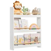 Kinderregal in Weiß, Naturfarben ca. 60x75x12 cm - Naturfarben/Weiß, MODERN, Holz/Holzwerkstoff (60/75/12cm) - MID.YOU