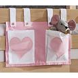 BETTTASCHE STOFFTASCHE - Rosa/Weiß, Design, Textil (50/28/2cm) BETTTASCHE STOFFTASCHE - Rosa/Weiß, Design, Textil (50/28/2cm)