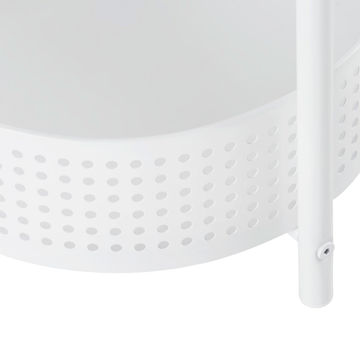 Regal Ancona Weiss Matt - Weiss, Modern, Metall (34/84.5/28cm) - Mömax