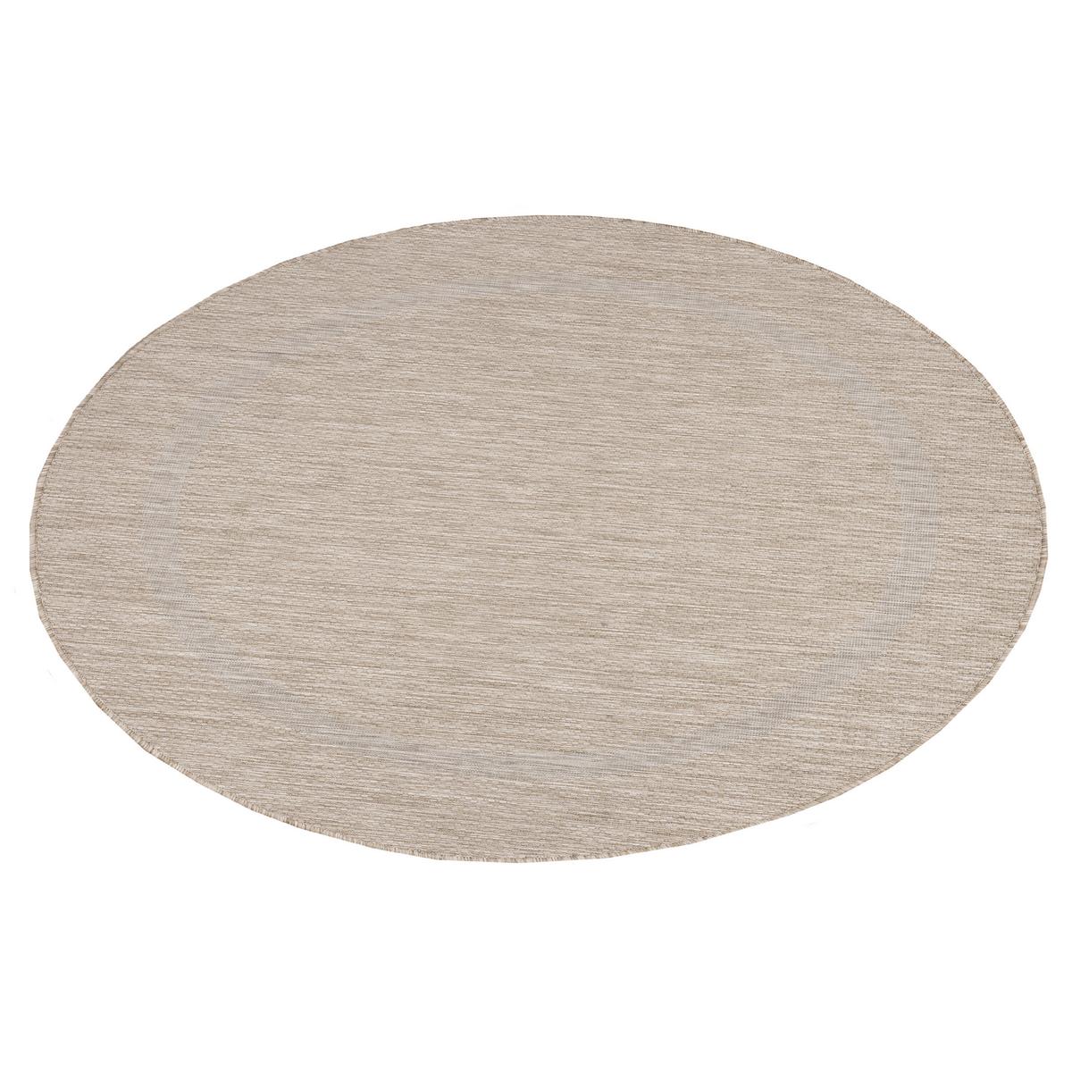 Ravno Tkana Preproga Relax, Bež, 120cm - bež, Basics, tekstil (120/120cm) - Novel