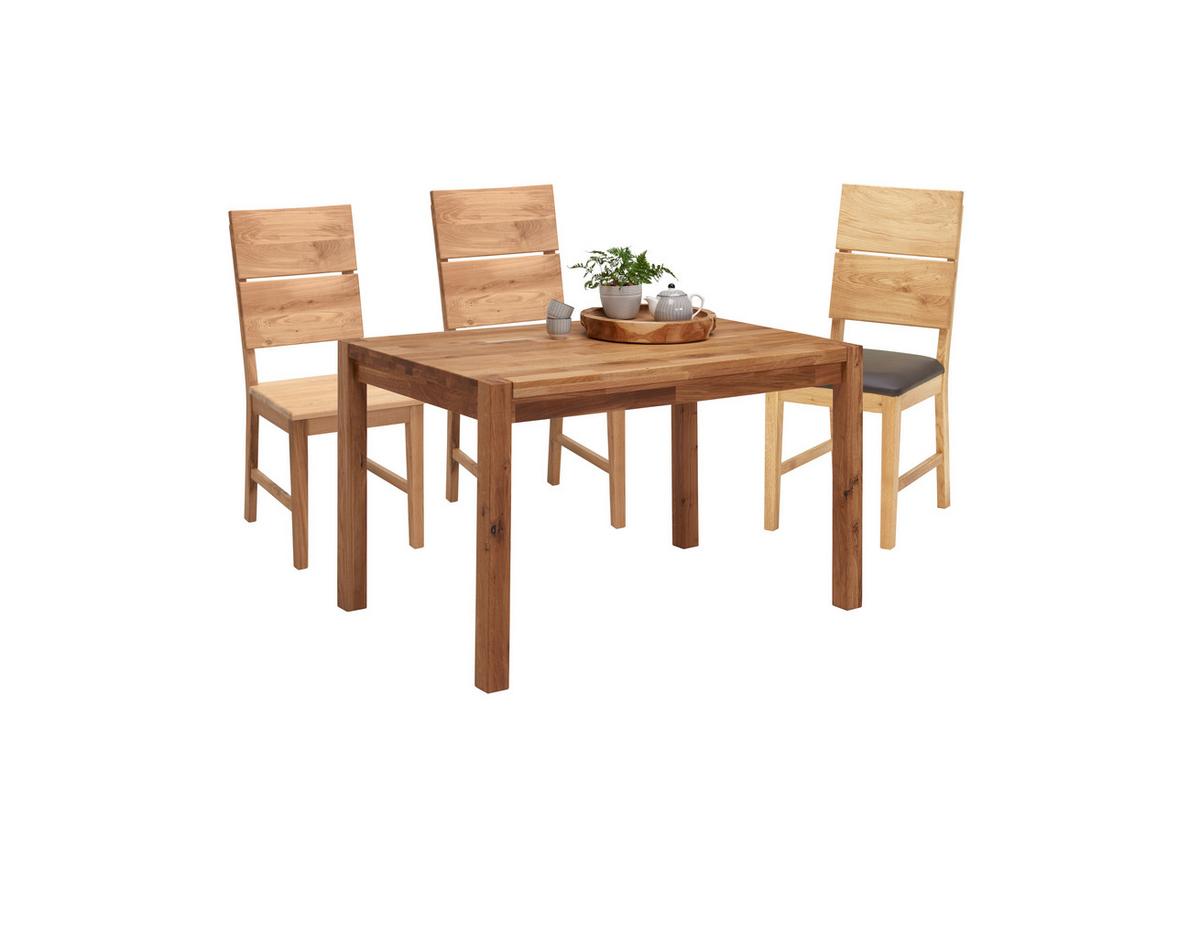STÓŁ DO JADALNI TINA - kolor dębowy, Konventionell, drewno (120/80/75cm) - home24