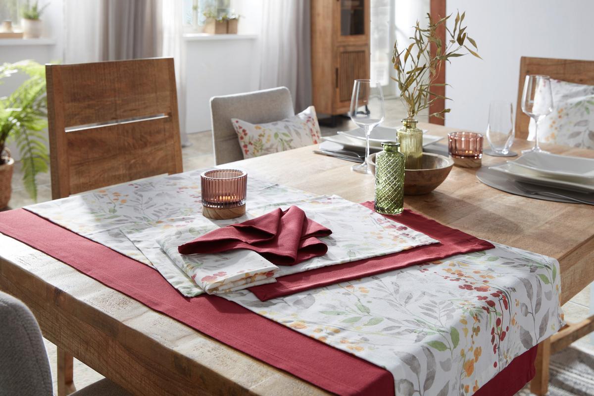 Kissenhülle Steffi in Multicolor ca. 40x40cm - Gelb/Rot, LIFESTYLE, Textil (40/40cm) - Mary's