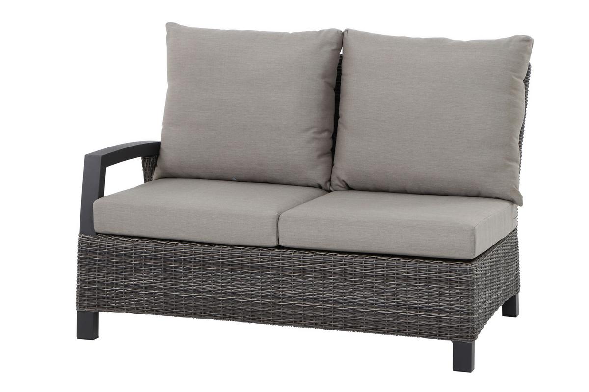 Loungegarnitur Corido Grau - Grau, Basics, Keramik/Kunststoff (302/88/219cm) - Siena Garden
