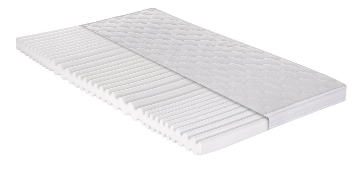 Kaltschaummatratze Caravan H2 ca. 90x190 cm - Weiß, Basics, Kunststoff/Textil (90/190cm) - P & B