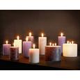 Stumpenkerze Lia in Grau - Grau, MODERN (6,8/9cm) - MÖMAX modern living