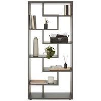 Polica Bounty - crna/antracit, Moderno, drvni materijal/plastika (90/199/33cm) - Premium Living