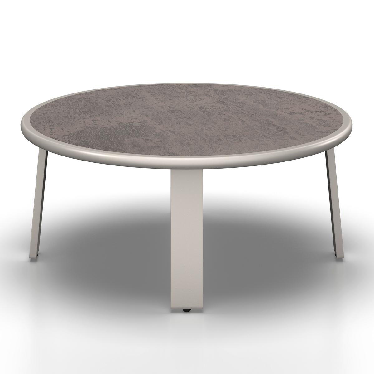 Gartenlounge Marino Hellgrau Textil/Metall - Dunkelgrau/Hellgrau, Modern, Kunststoff/Textil (153/81/76cm) - Bessagi Garden