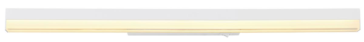 LED-WANDLEUCHTE 41926W - Weiss/Opal, Basics, Kunststoff/Metall (60/6/4cm) - Globo