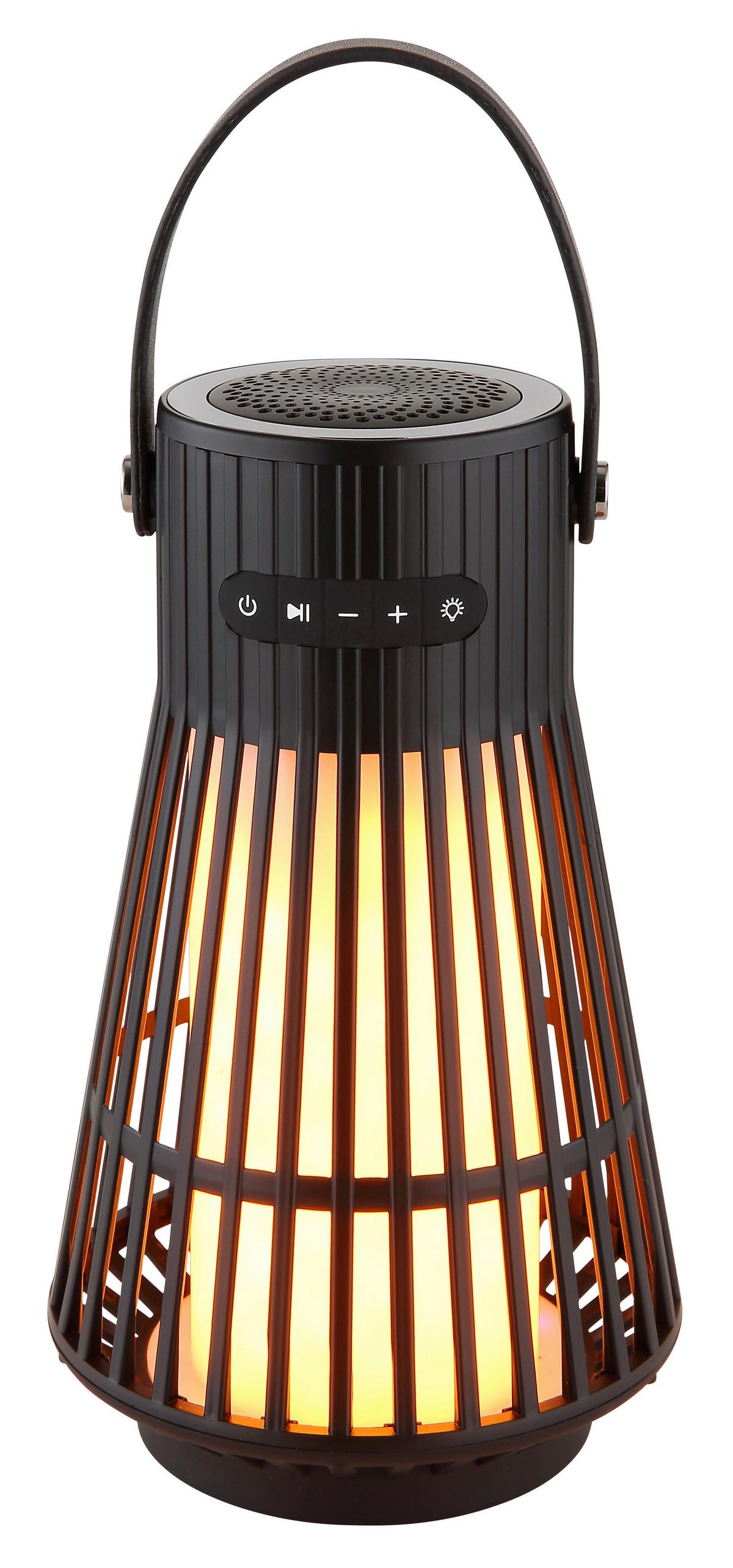 LED-DEKOLEUCHTE 39905 - Opal/Schwarz, Basics, Kunststoff (11,3/18,8cm) - Globo