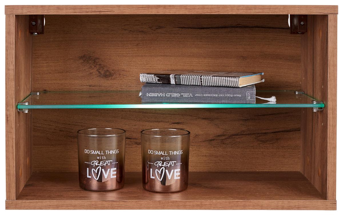 Element suspendat Avensis New - culoare lemn stejar, Konventionell, sticlă/material pe bază de lemn (56/34/25cm) - Luca Bessoni