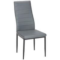 Szék Dani - fekete/szürke, Modern, textil/fém (42/96/54cm) - Best Price