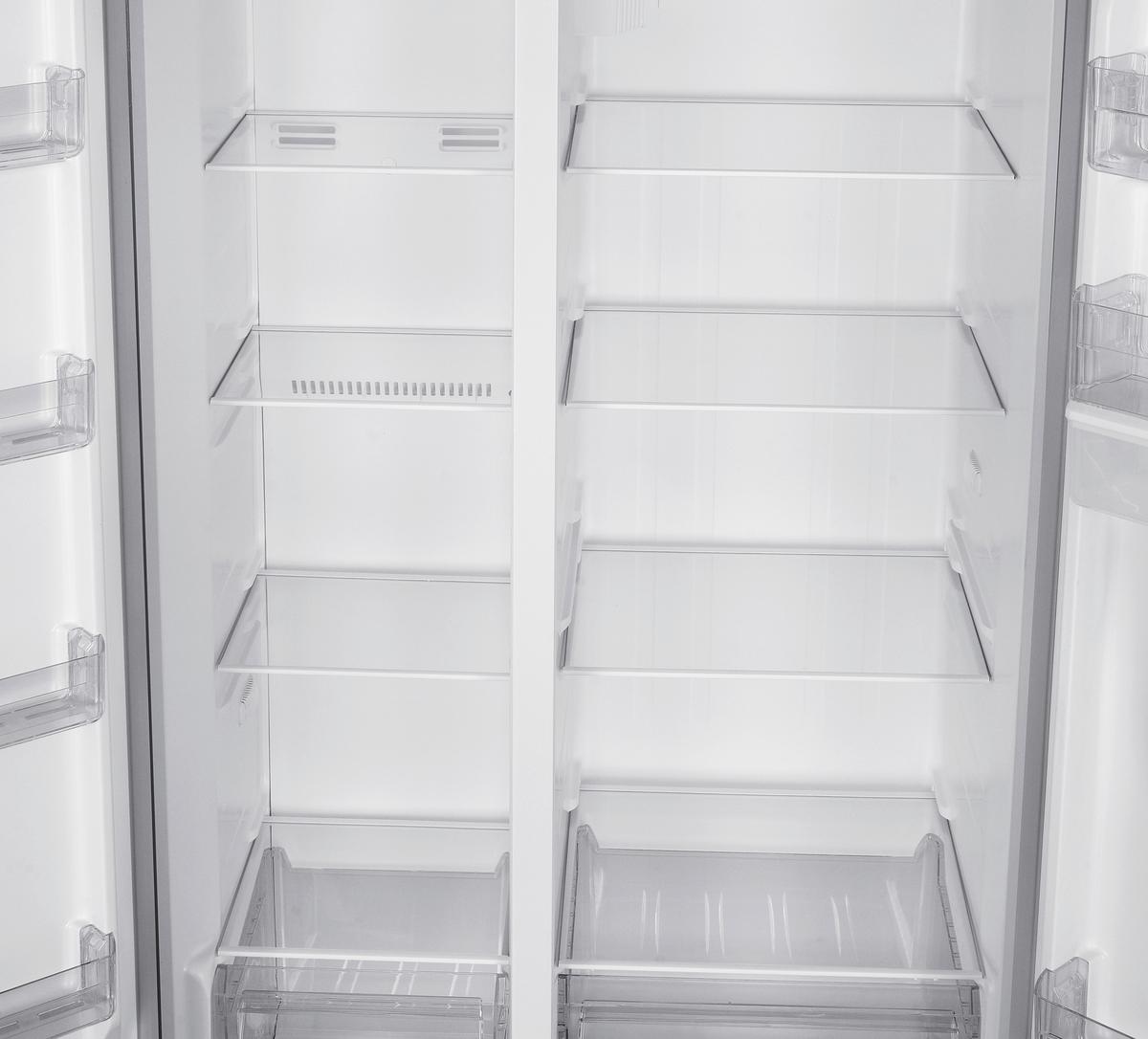 Side-by-Side AC178BSWS-16 Schwarz - Schwarz, Trend, Glas/Kunststoff (91/177/59cm) - Respekta