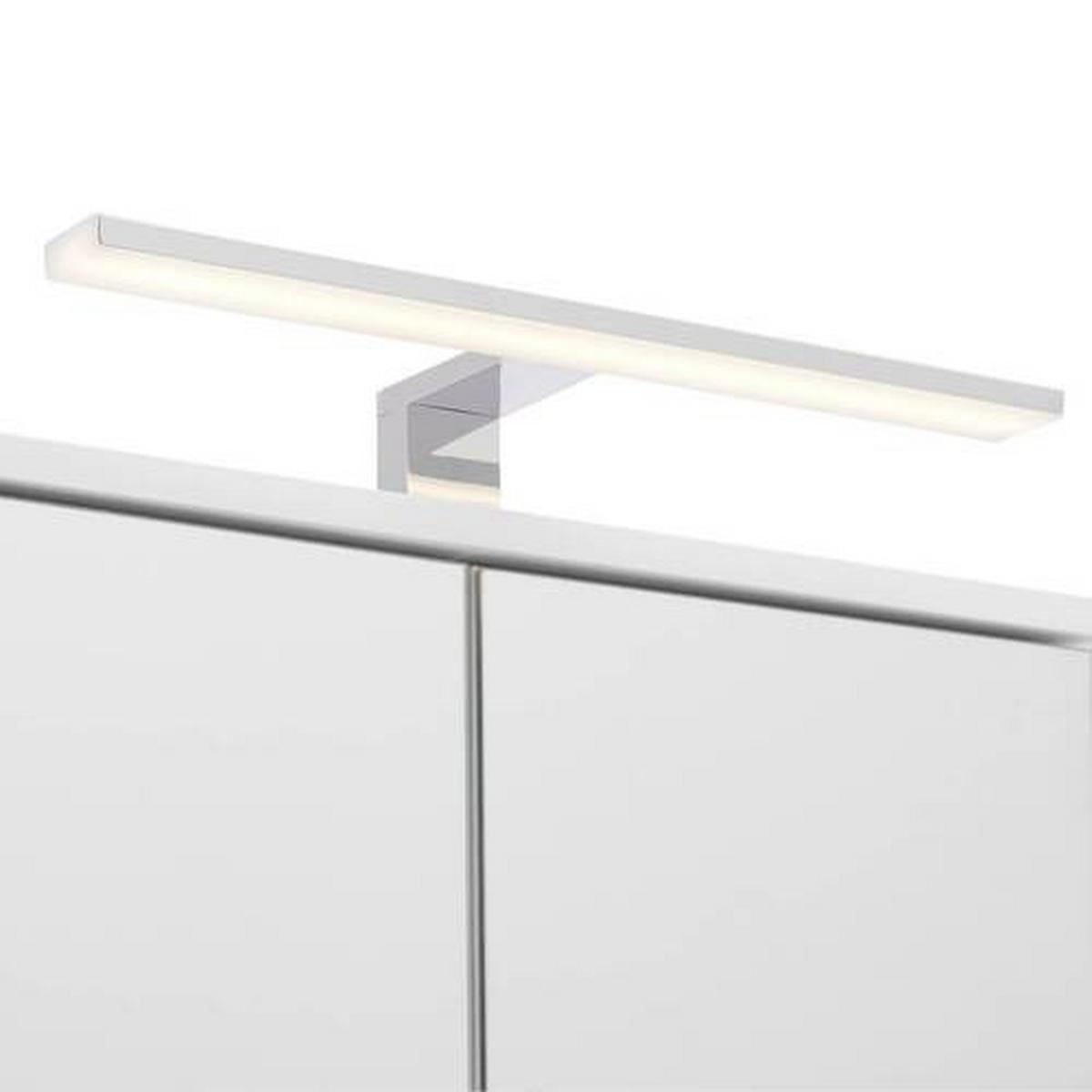 Element S Ogledalom Fresh - bijela visoki sjaj/boje kroma, Konvencionalno, staklo/drvni materijal (60/75/20cm) - Modern Living