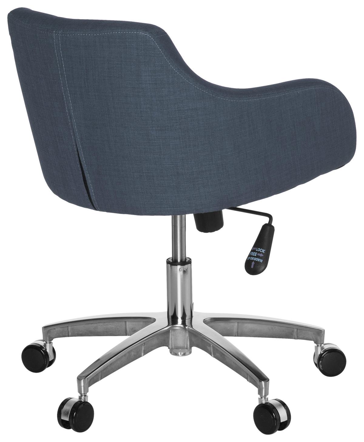 Vrtljivi Stol Solao 100, Temno Siva - temno siva, Moderno, kovina/umetna masa (55/86/41cm) - MID.YOU