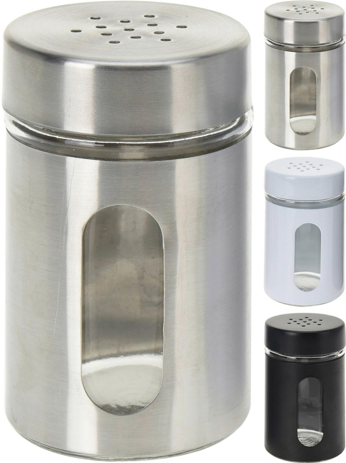 Só- Vagy Borsszóró Nanu - fekete/ezüstszínű, Basics, Üveg/fém (4,5/8cm)