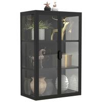 BADEZIMMER 3-TLG. WASCHPLATZ "BITILA 80" - Weiss/Schwarz, Modern, Glas/Keramik (80cm) - MID.YOU