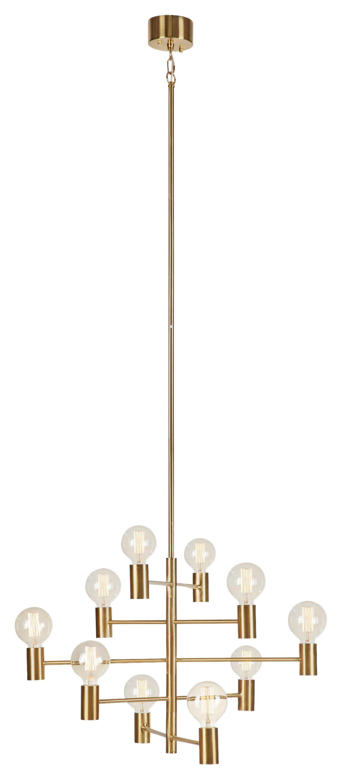 Pendelleuchte Paris Goldfarben max. 60 Watt - Goldfarben, Basics (72,5/72,5/58,8cm) - Markslöjd