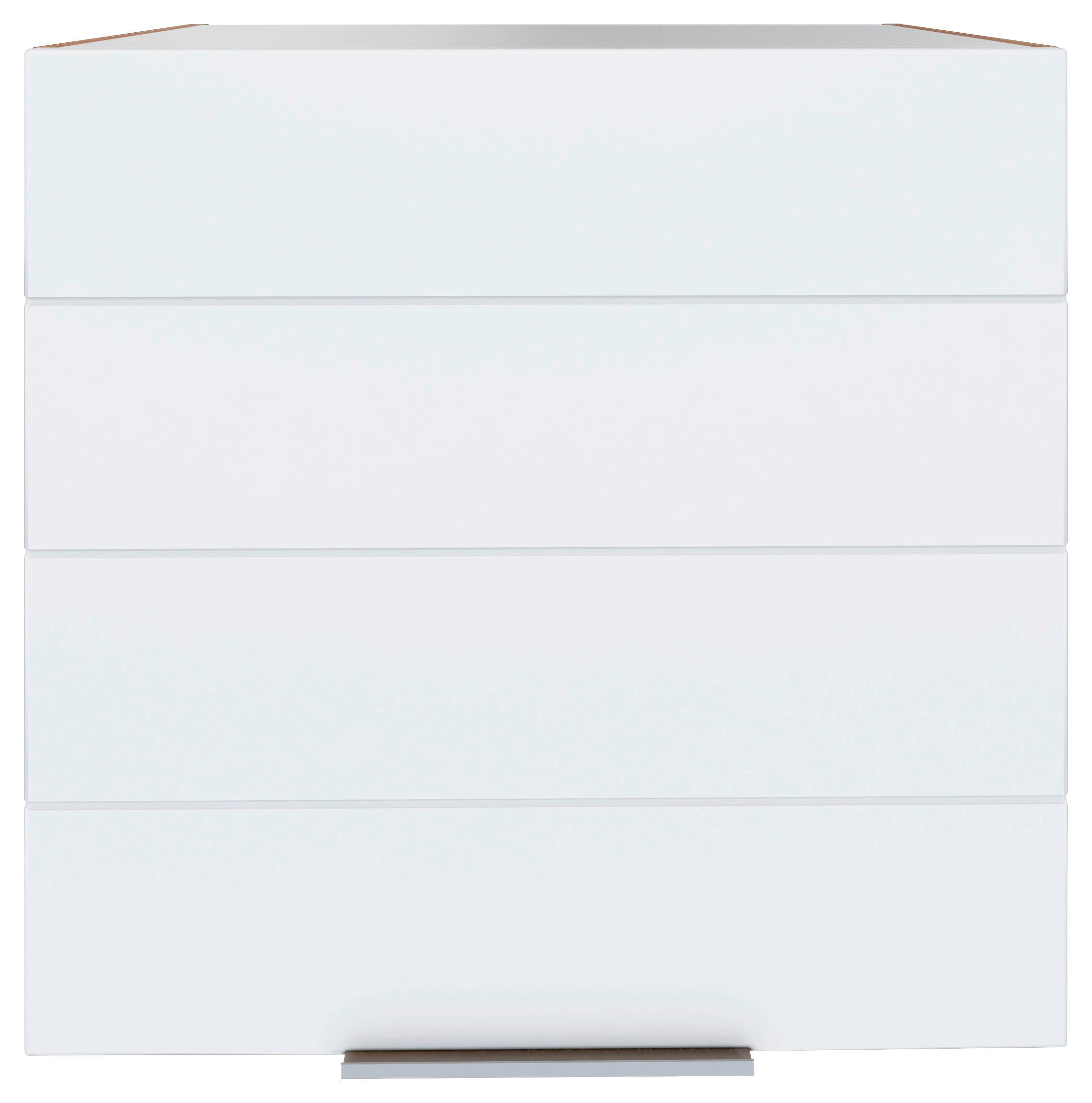 Küchenoberschrank Florenz ca. 60 cm Weiß/Eiche - Eiche Wotan/Weiß, Design, Holzwerkstoff/Metall (60/57/34cm) - Held