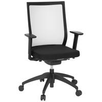 Drehstuhl Aspen Chromfarben/Schwarz - Chromfarben/Schwarz, MODERN, Kunststoff/Textil (63/106/55cm) - MID.YOU