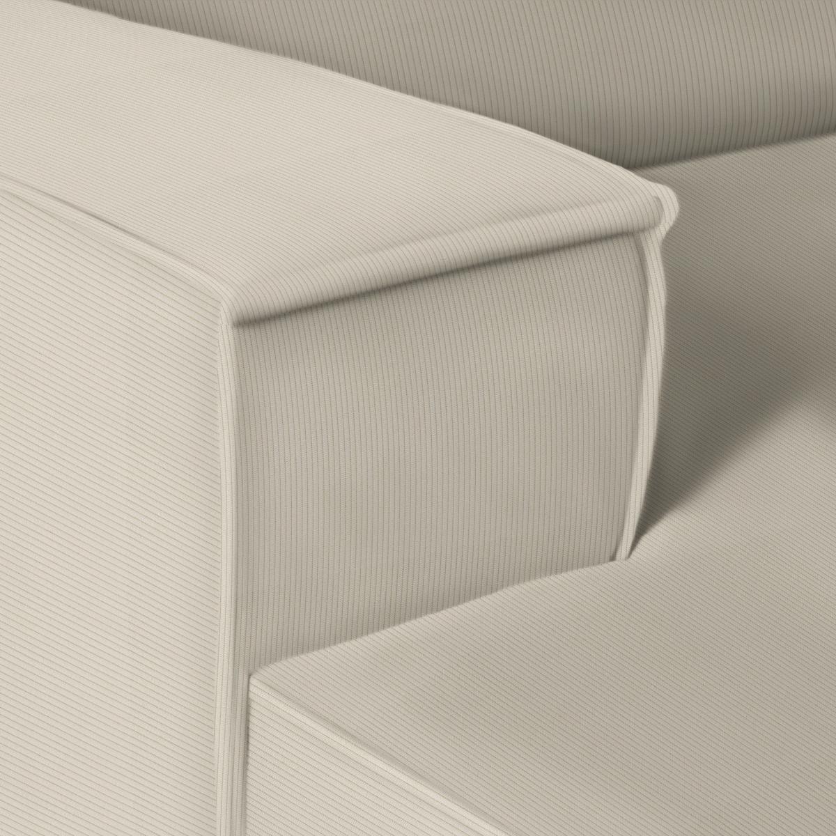 Wohnlandschaft Loft Beige - Beige/Schwarz, MODERN, Textil/Metall (172/75/265cm) - Mömax