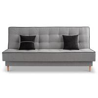 Schlafsofa Bono Hellgrau - Hellbraun/Hellgrau, Basics, Holz/Textil (199/91/91cm) - MID.YOU