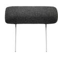 Nackenstütze in Grau - Dunkelgrau, Textil/Metall (60cm) - PREMIUM LIVING