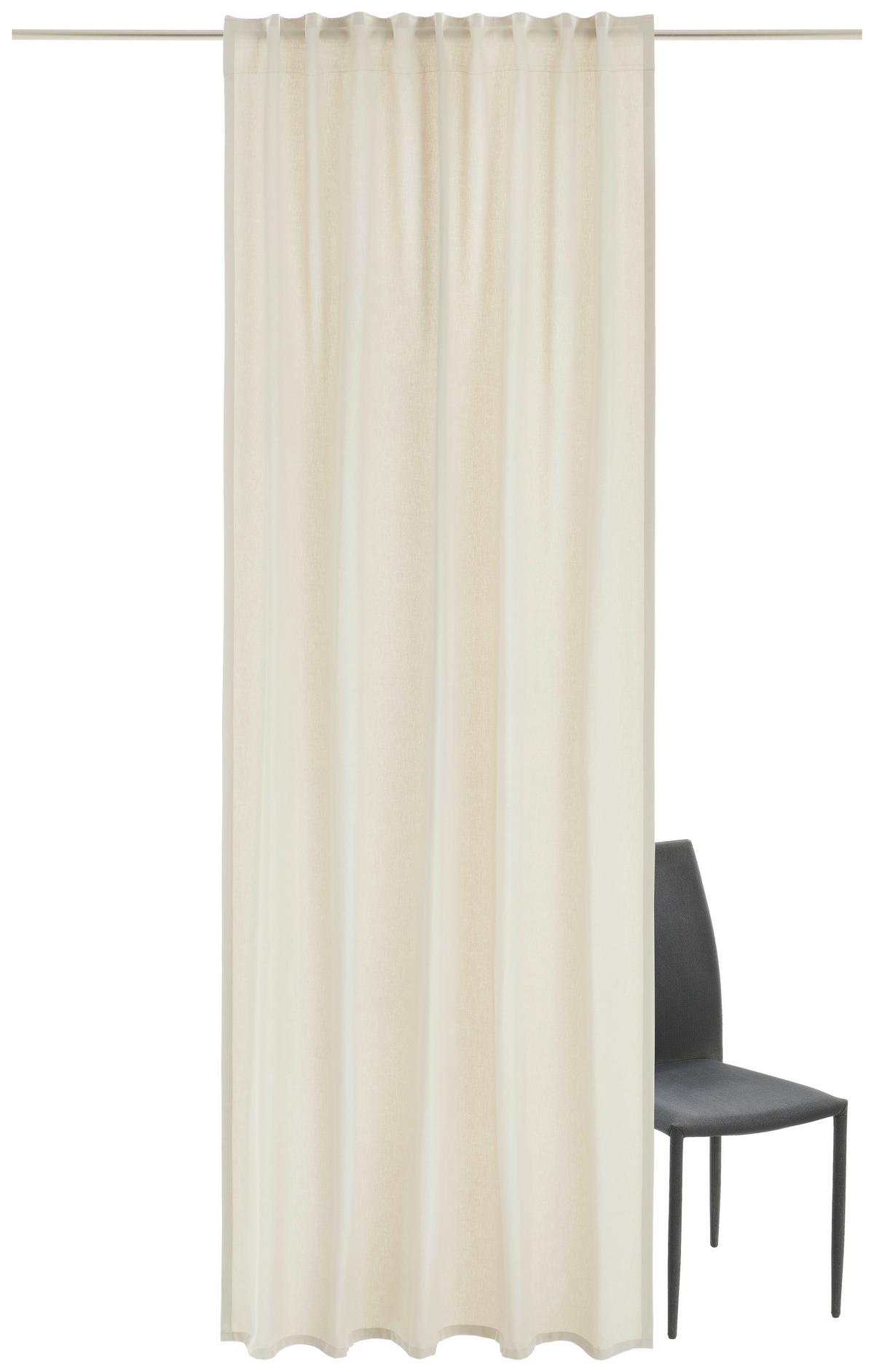 ZASŁONA GOTOWA MERLE - taupe, Basics, tkanina (140/255cm) - Bio:Vio