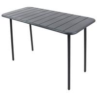 Vrtna Miza Sumila, Črna, 110x55 - črna, Moderno, kovina/umetna masa (110/55/72cm) - Ambia Garden