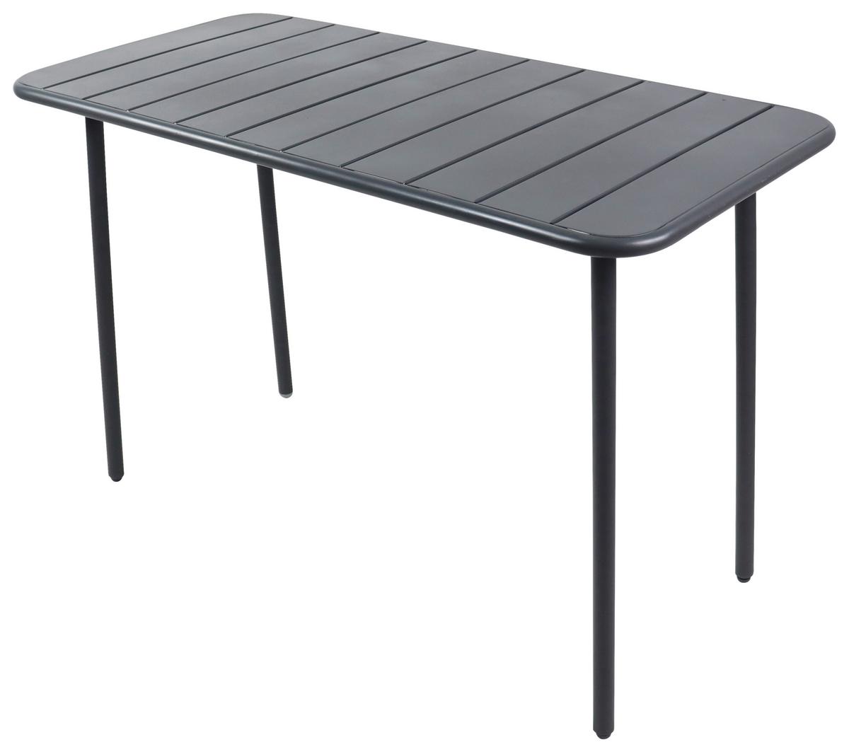 Vrtna Miza Sumila, Črna, 110x55 - črna, Moderno, kovina/umetna masa (110/55/72cm) - Ambia Garden