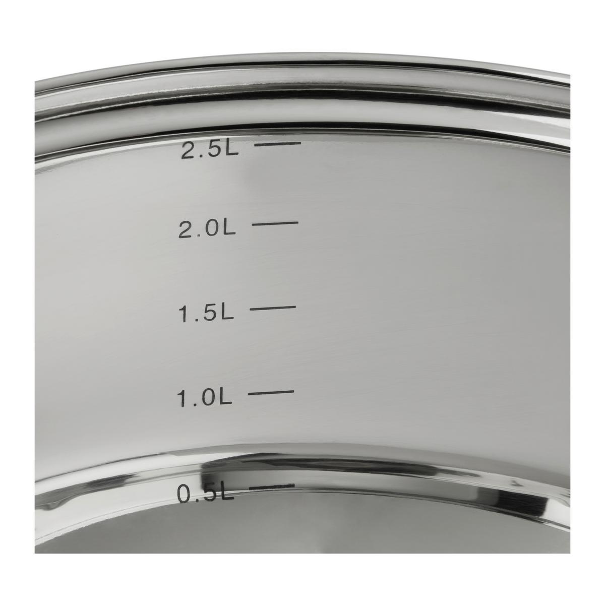 Set de oale BERTA -BASED- - străveziu/culoare inox, Konventionell, plastic/sticlă - Best Price