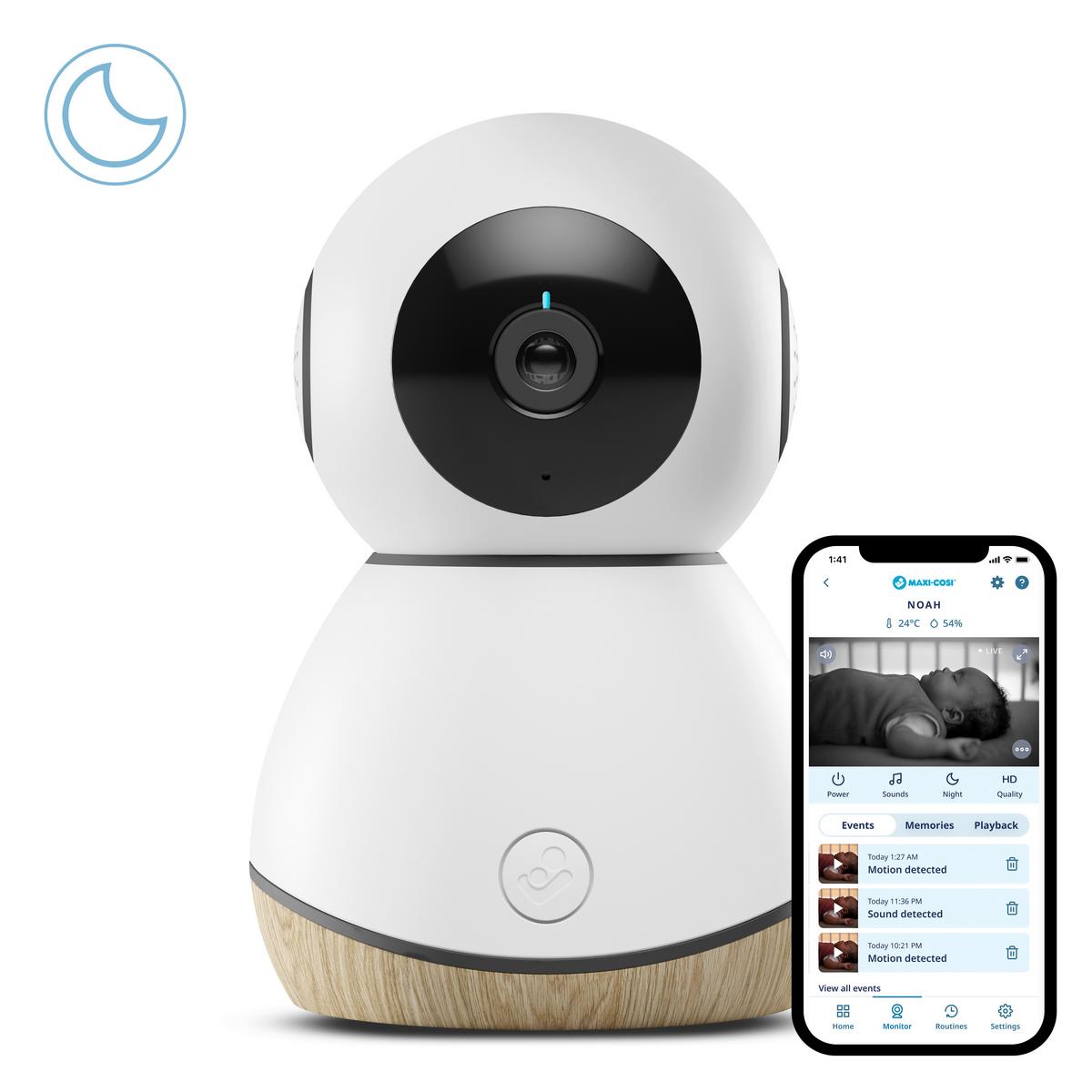 ELEKTRONICZNA NIANIA CONNECTED HOME - kolor naturalny/biały, Trend, tworzywo sztuczne (8,1/12,7cm) - Maxi-Cosi