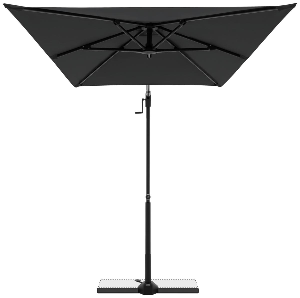 Pendelschirm Active City Schwarz ca. 240x135cm - Anthrazit/Schwarz, Basics, Textil/Metall (240/135cm) - Doppler
