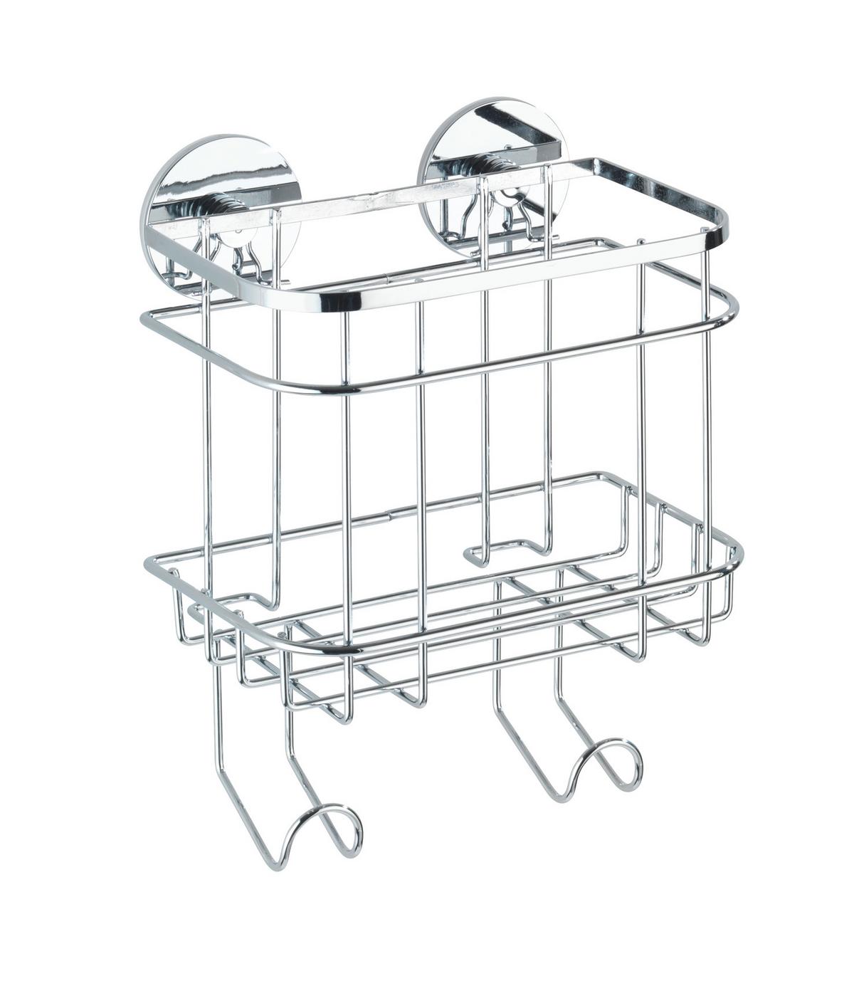 Etajeră Turbo - culoare inox, Modern, metal (18/24/12,5cm) - Wenko